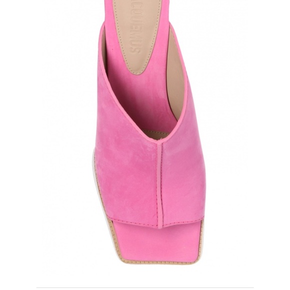 Jacquemus Carino Leather Nubuck Mules NIB - Picture 4 of 8